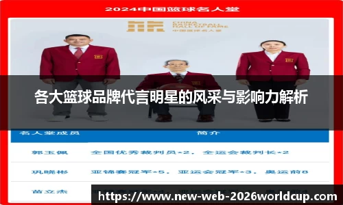各大篮球品牌代言明星的风采与影响力解析